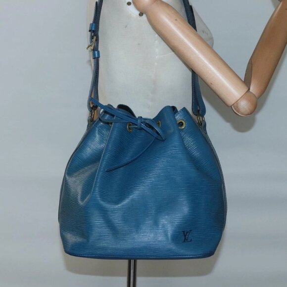 LOUIS VUITTON Epi Petit Noe Shoulder Bag Blue M44105 LV Auth bs27625 - Picture 3 of 16